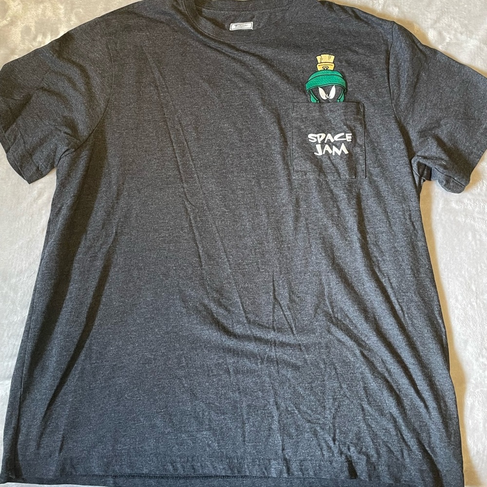 embroidered space jam shirt